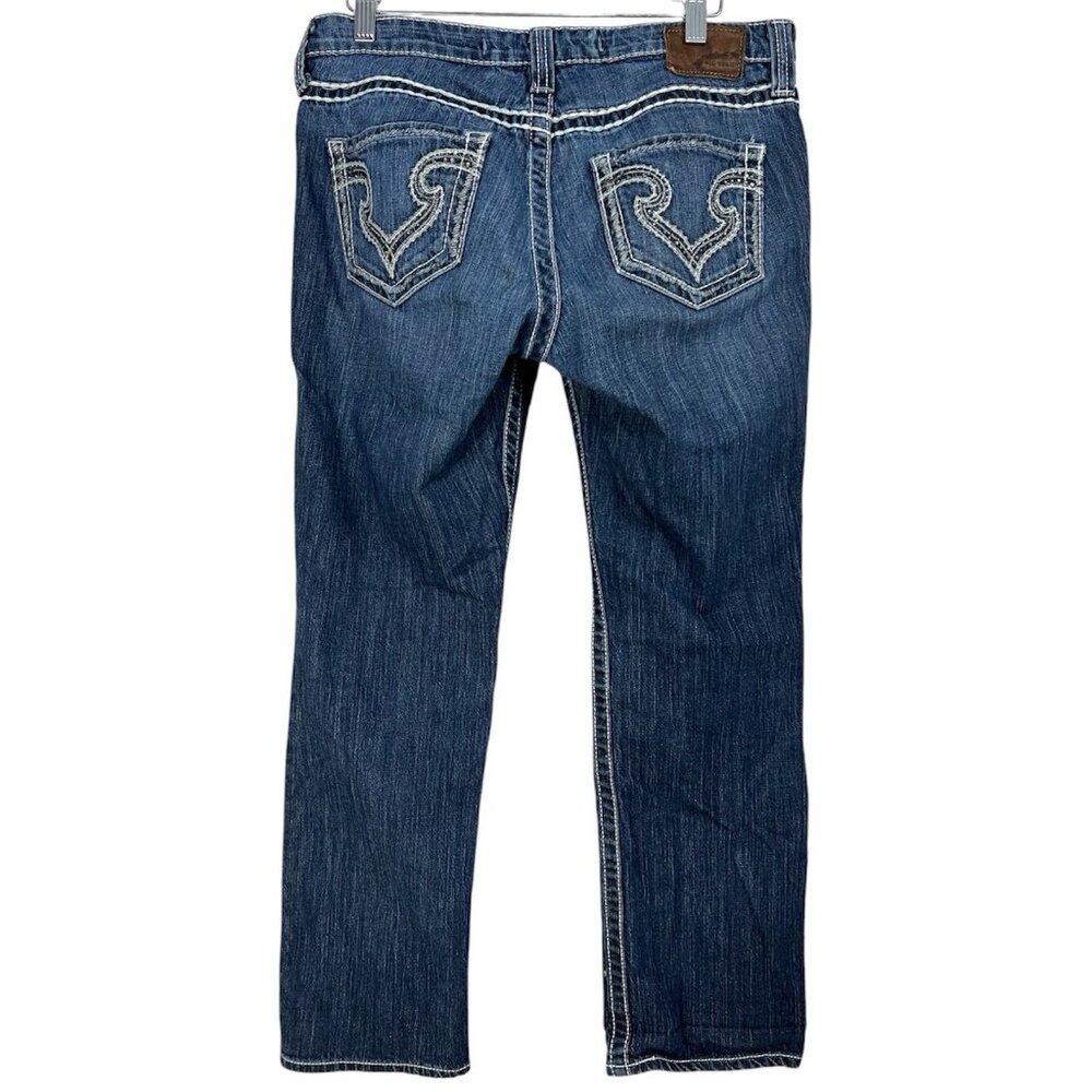 Big Star‎ Maddie Mid Rise Fit Jeans Womens Sz 30 x 27 Blue Bootcut Dark